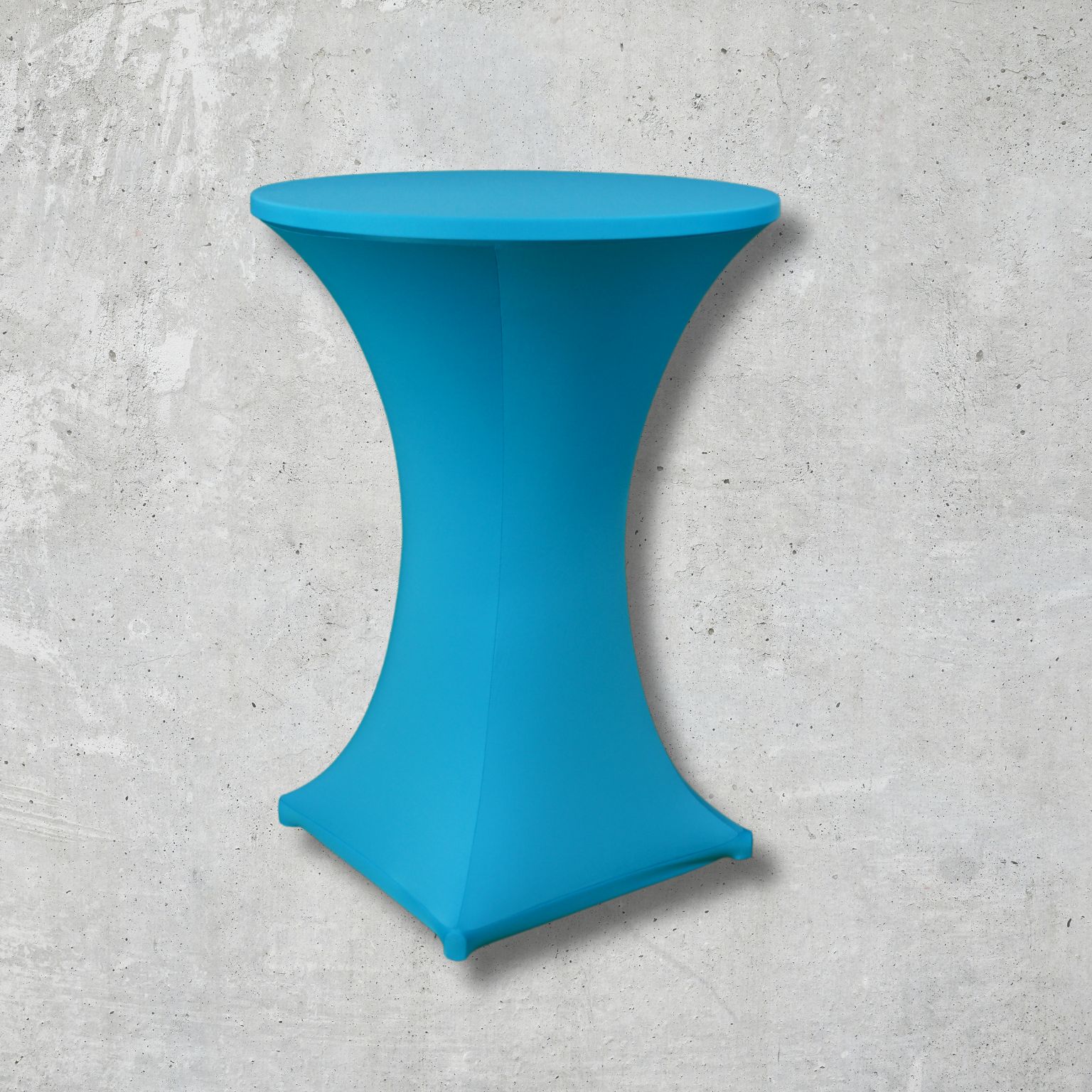 Stehtische-Husse Hellblau – Bild 3